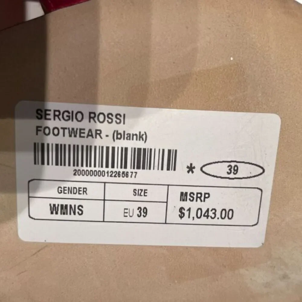 New Sergio Rossi Satin Bow Ankle Strap Block Heel Sandals Pink Size 39‎ EU 9 US